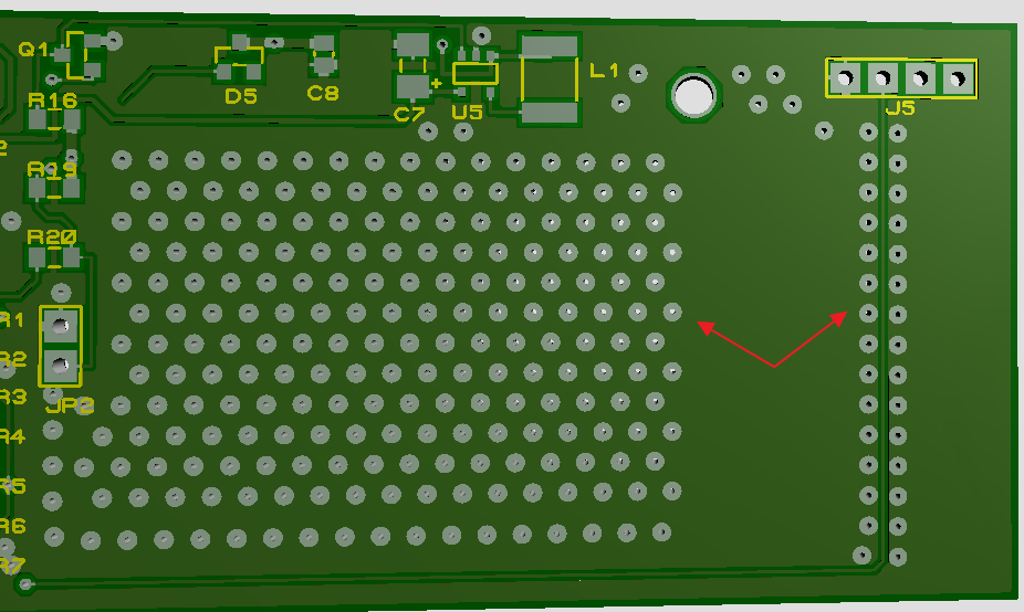 PCB via stitching and shielding - Proteus