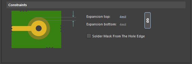 solder mask opening DFM issues