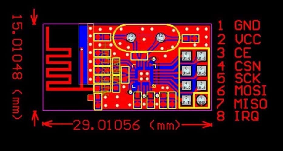 Module thu phát RF NRF24L01 2.4Ghz